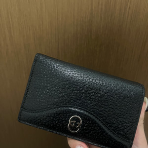 구찌 카드 케이스 인터로킹 G 블랙 이미지