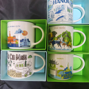 (새상품,머그컵)베트남 스타벅스 시티컵 5종류 이미지