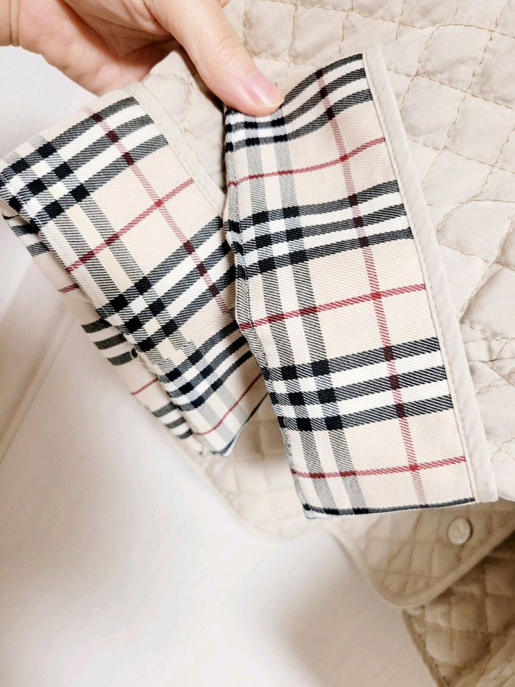 버버리 퀼팅자켓 정품 (연베이지) 이미지