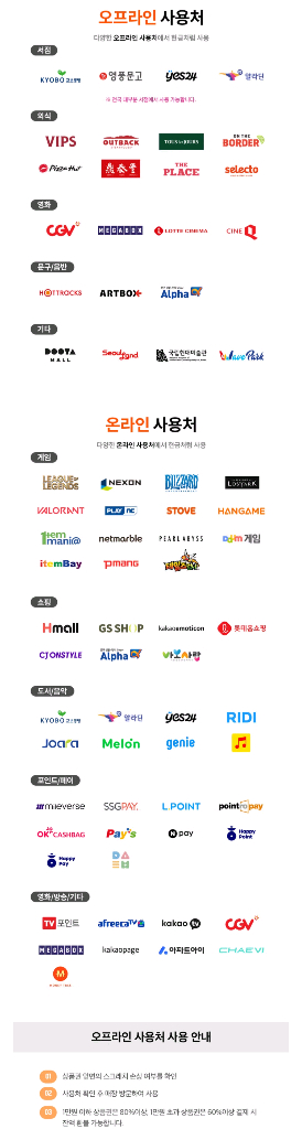 북앤라이프 모바일 또는 지류 도서문화상품권 5만원권 이미지