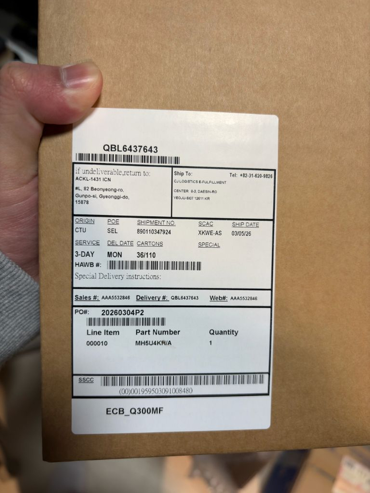 아이패드 에어 13 M4 256기가 미개봉 이미지