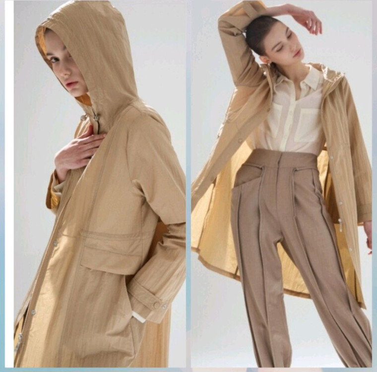 지베르니 방풍,방수후드트렌치55 이미지