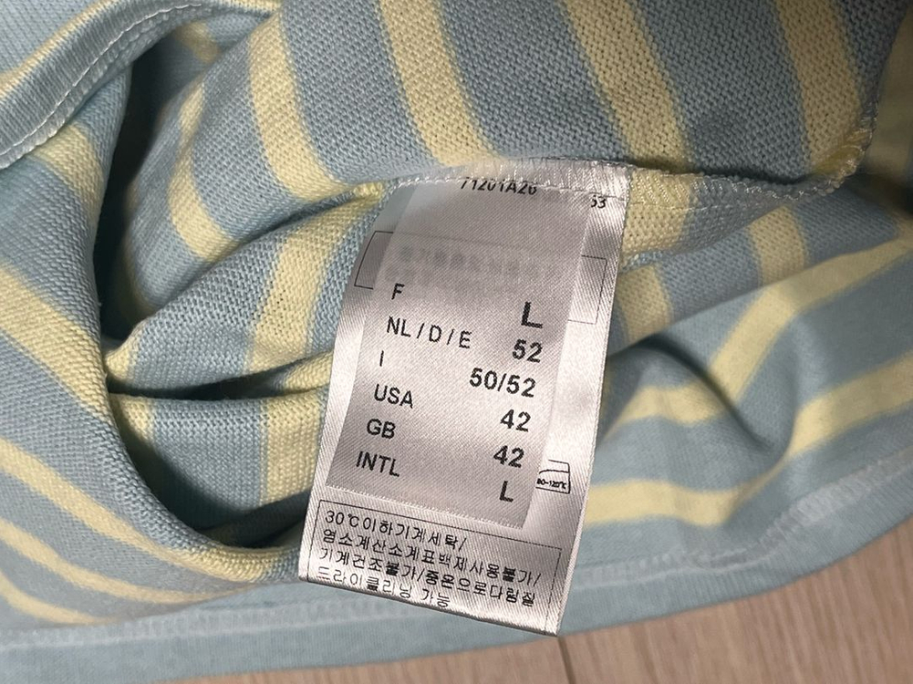 (새것)세인트제임스 단가라 엘보 패치 긴팔티 L 정상가13.8만 이미지