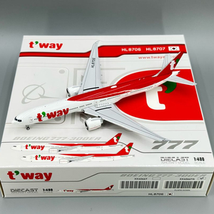 JC 1/400 티웨이항공 B777-300ER HL8706 다이캐스트 이미지