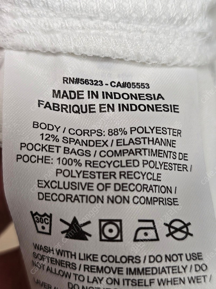 나이키 우먼 UPF40+ 골프 반바지 화이트 S 이미지