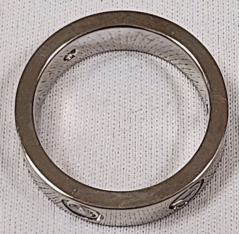 정품 50호 까르띠에 LOVE 클래식 3p 다이아 5.5미리 화이트골드 이미지