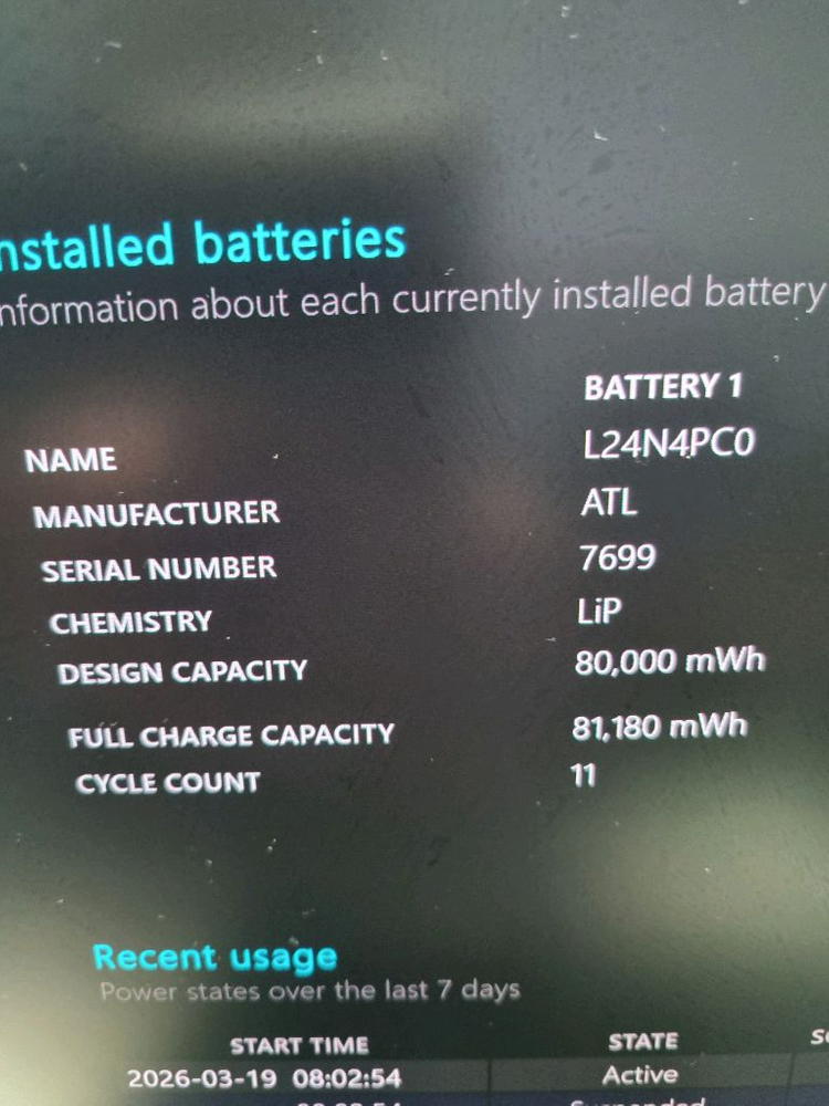 레노버 S급 리전 게이밍 노트북 RTX5060 배터리100% 이미지