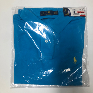(미개봉 새상품) 폴로 랄프로렌 슬림핏 메시 피케 반팔 카라티 블루 L 이미지