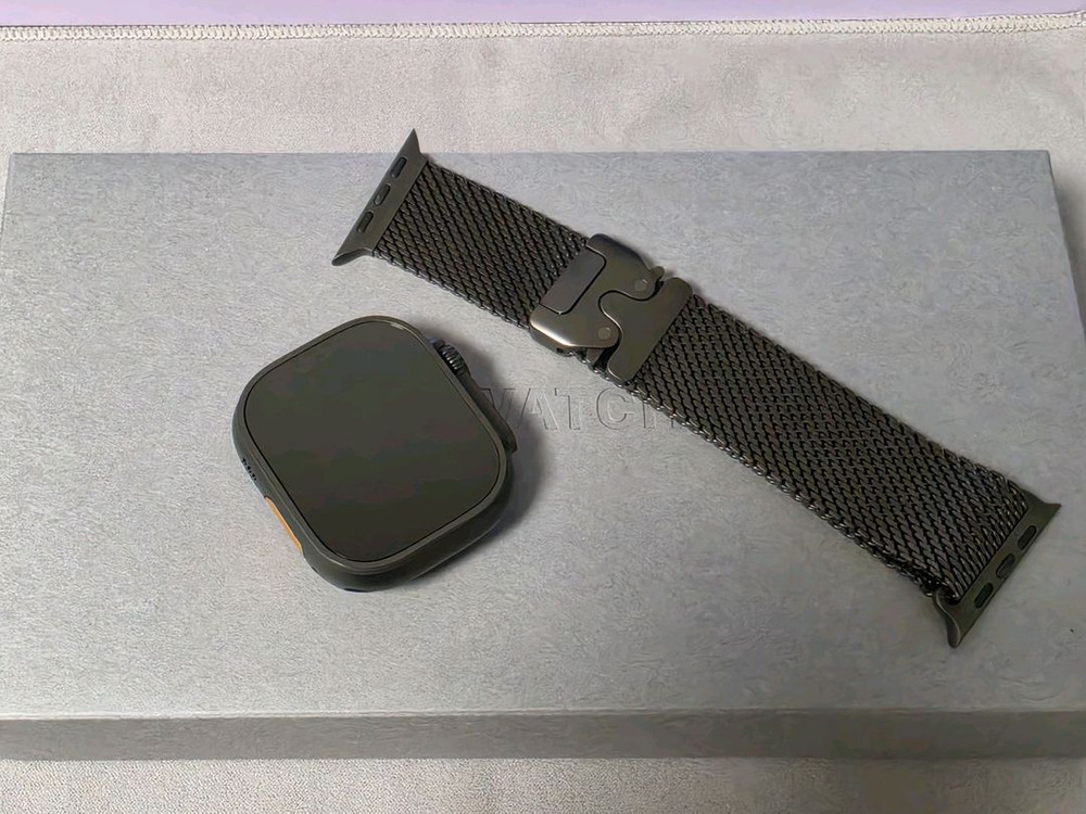 애플워치 울트라3 블랙 티타늄 밀레니즈 루프 m 이미지