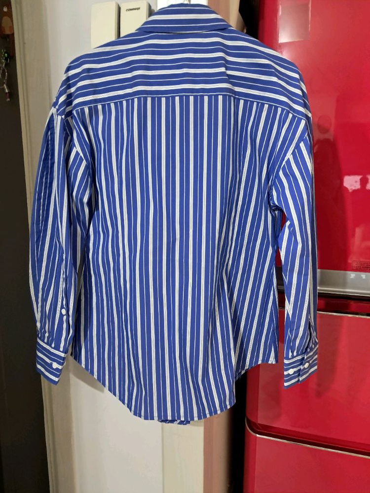 ORR 볼륨 슬리브 스트라이프 셔츠 M 이미지