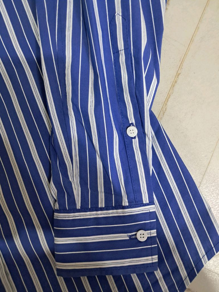 ORR 볼륨 슬리브 스트라이프 셔츠 M 이미지