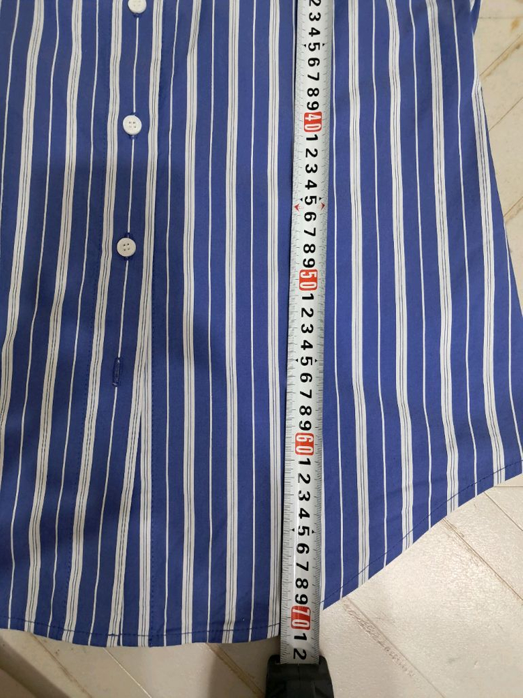 ORR 볼륨 슬리브 스트라이프 셔츠 M 이미지