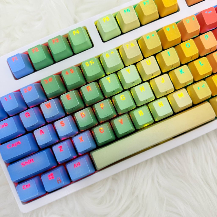 [당일출발]앱코 해커 K7900무지개키캡 게이밍 기계식키보드 이미지