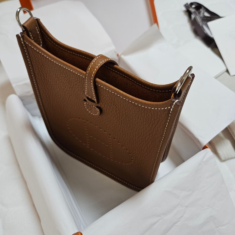 에르메스 미니 에블린 골드 풀세트 미시착 새상품 이미지