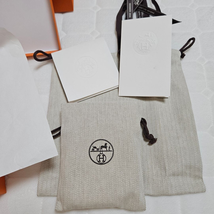 에르메스 미니 에블린 골드 풀세트 미시착 새상품 이미지