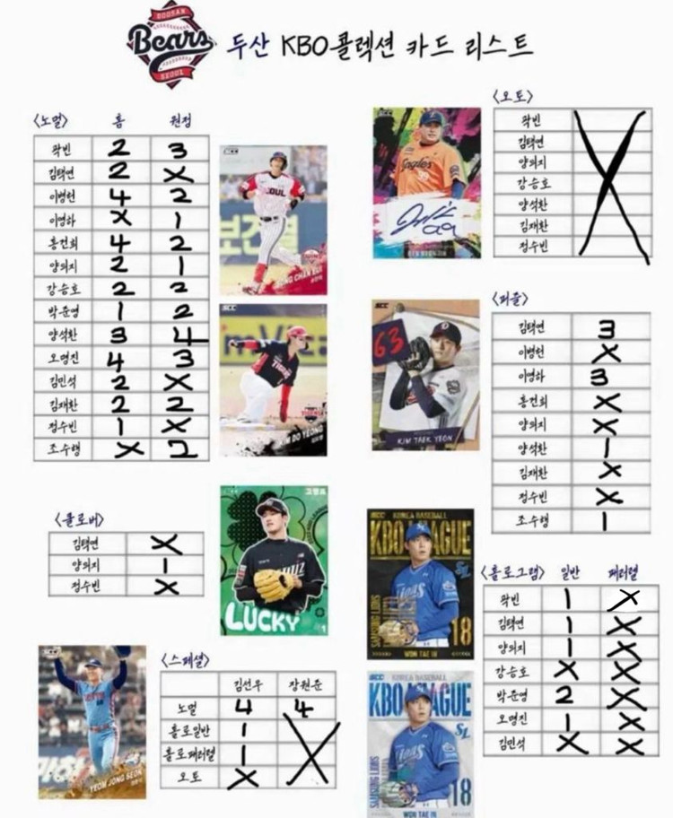 [교환] KBO 카드 -> 한화 카드 이미지