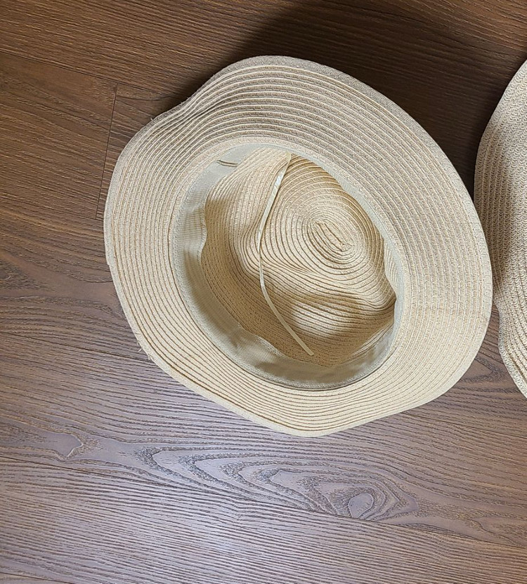 밀짚 페도라 모자 판매해요 이미지