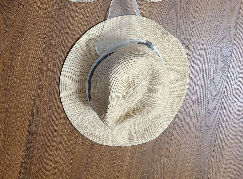 밀짚 페도라 모자 판매해요 이미지