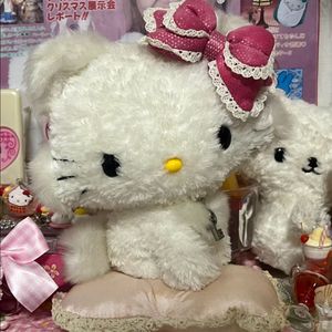 고전 챠미키티 빈티지 산리오 갸루 챠미 하트 방석 공주 인형 단종 이미지