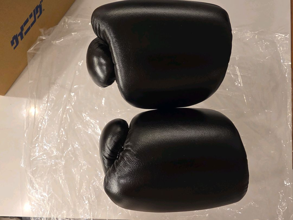 위닝글러브 8온스 벨크로 블랙 이미지