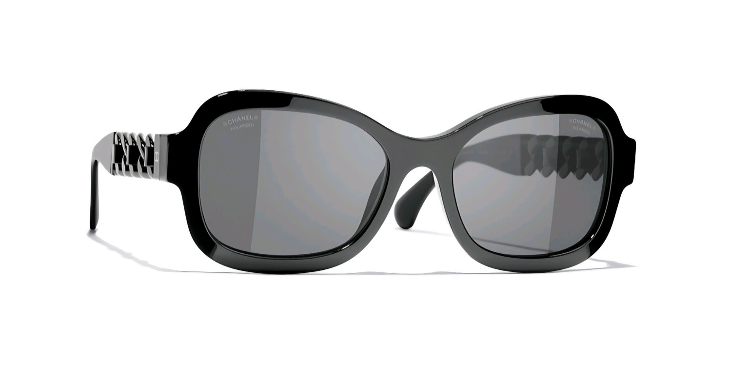 샤넬 체인 선글라스 블랙 새상품급 이미지