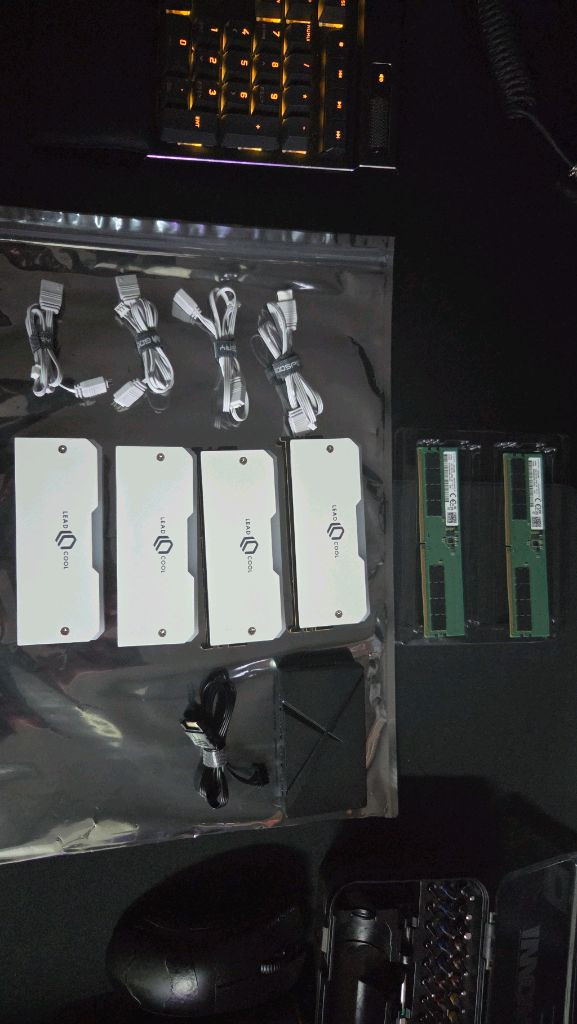 삼성 DDR5 4800 16GB 2장 (총 32GB) + 리드쿨 ARGB 방열판 풀뱅크 세트 [데스크탑용] 이미지