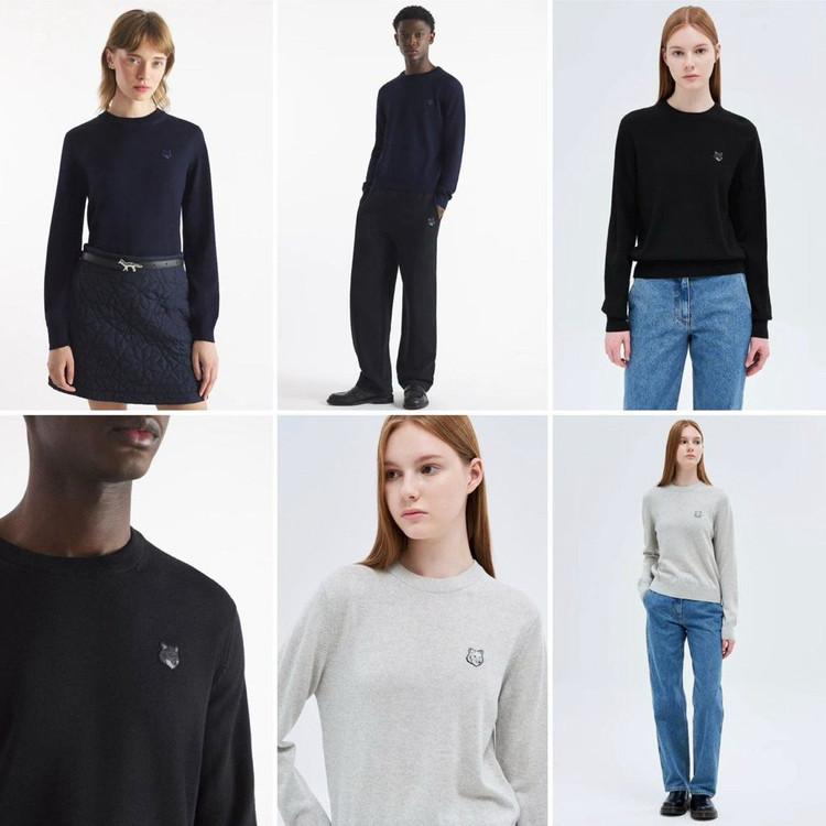 메종키츠네 맨투맨 니트 이미지