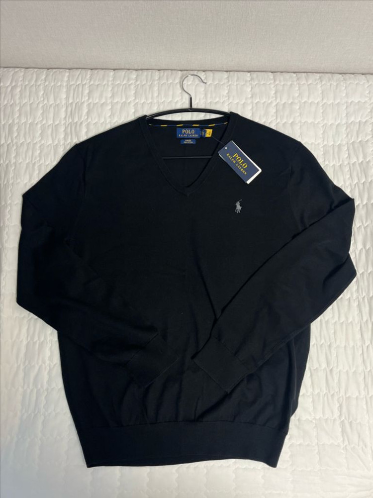 (새상품) 폴로 랄프로렌 피마 코튼 브이넥 니트 이미지