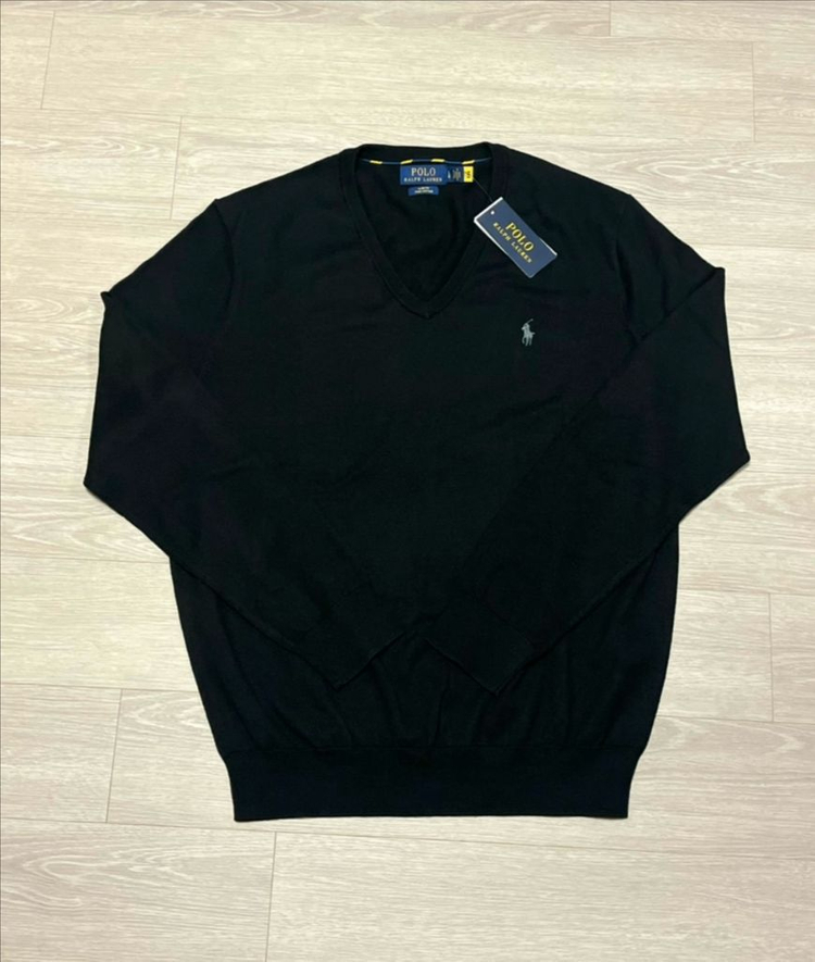(새상품) 폴로 랄프로렌 피마 코튼 브이넥 니트 이미지