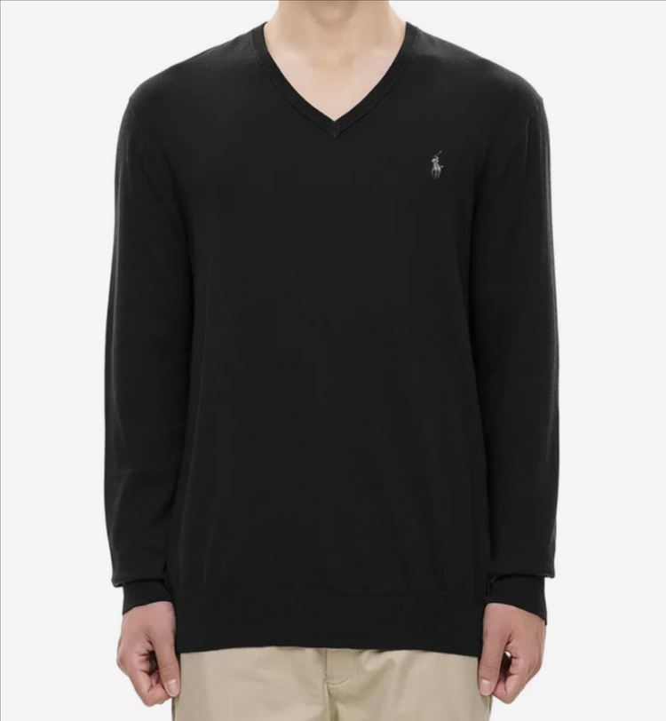 (새상품) 폴로 랄프로렌 피마 코튼 브이넥 니트 이미지