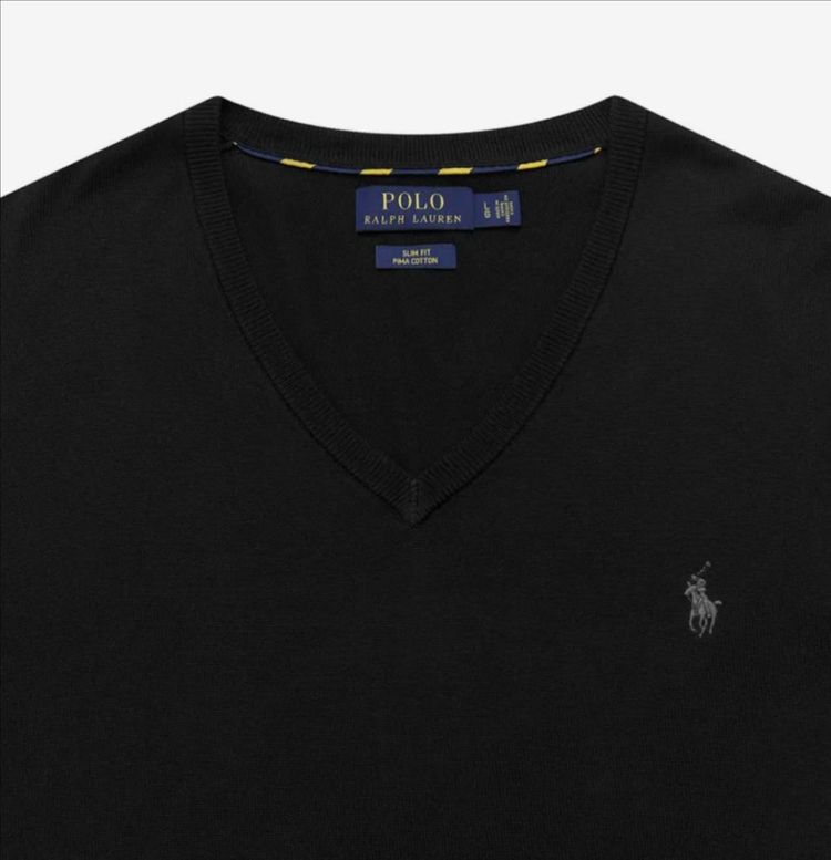 (새상품) 폴로 랄프로렌 피마 코튼 브이넥 니트 이미지