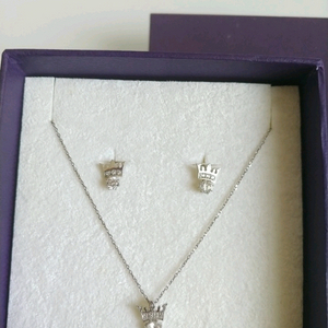 제이에스티나실버목걸이귀걸이 이미지