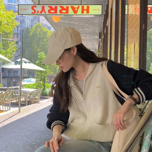 오디너리먼트 바시티 니트집업 이미지