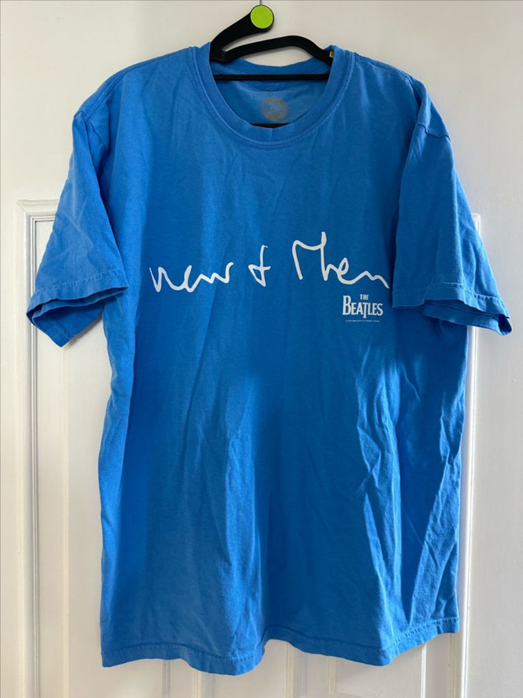 비틀즈 NOW AND THEN / LOVE ME DO 공홈 애플 공식 반팔 티셔츠 The Beatles shirt 이미지