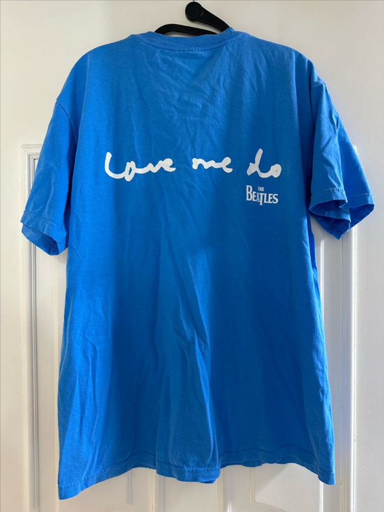 비틀즈 NOW AND THEN / LOVE ME DO 공홈 애플 공식 반팔 티셔츠 The Beatles shirt 이미지