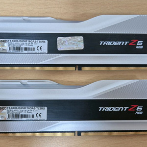 지스킬 트라이던트 실버 DDR5 32GB 6000MHz 램 서린 정품 이미지