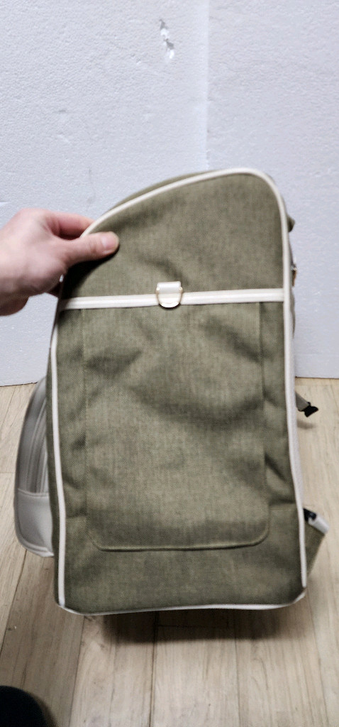 밀리옹 강아지 고양이 백허그 백팩 M 올리브 이미지