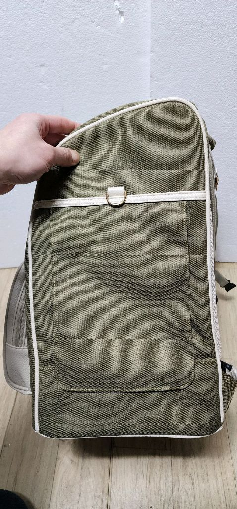 밀리옹 강아지 고양이 백허그 백팩 M 올리브 이미지