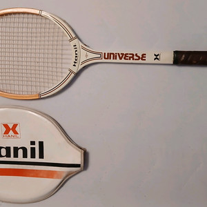 한일테니스라켓 우드. 70년대 추억의 라켓 이미지