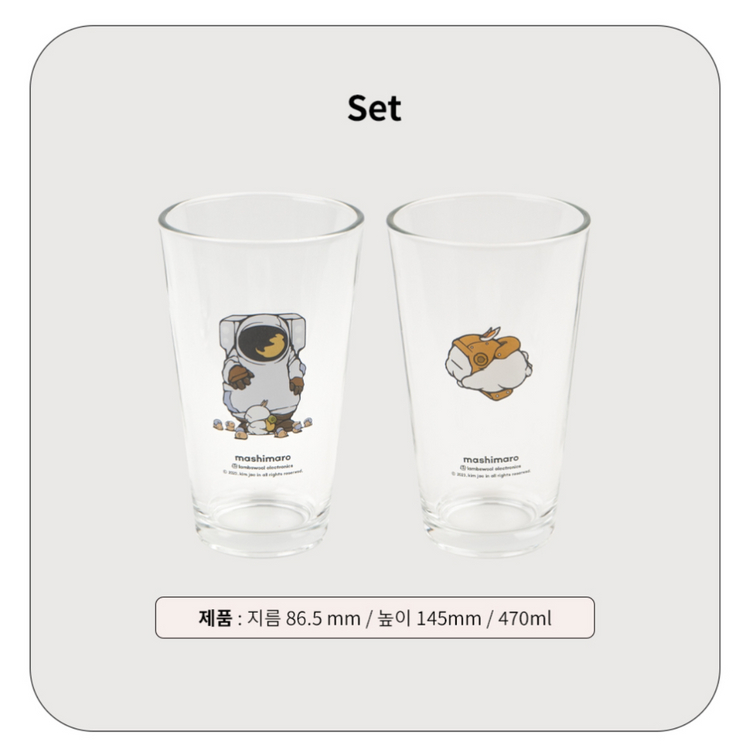 루카랩 마시마로 유리컵 2P 세트 이미지