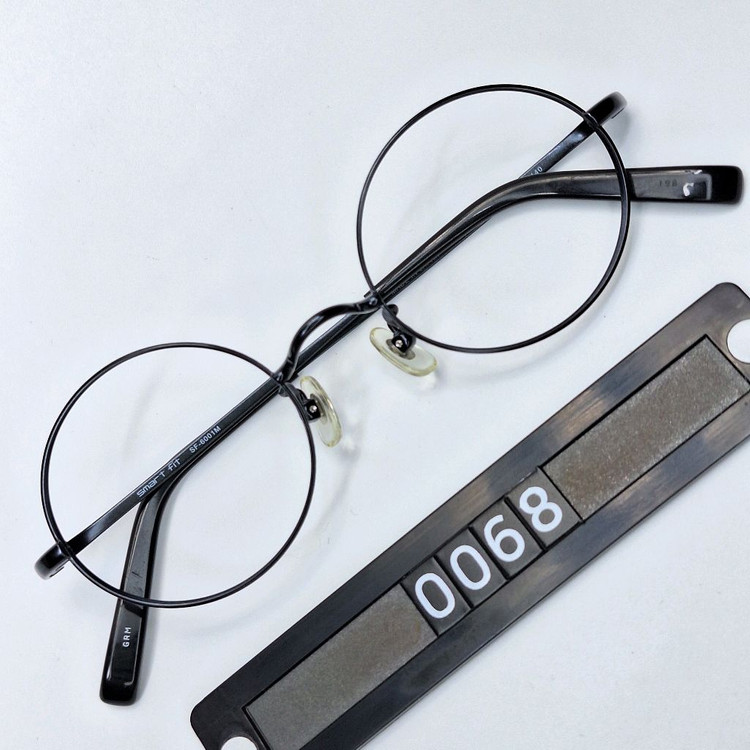 smart fit SF-6001M 올 베타티타늄 라운드 안경테/일본 사바에 하우스 브랜드 패션 아이웨어 y2k 이미지