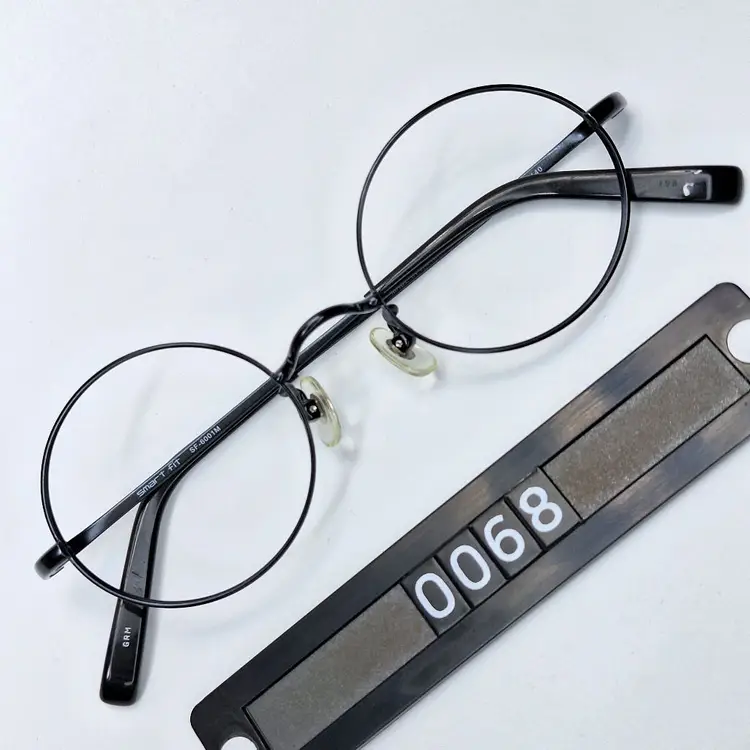 smart fit SF-6001M 올 베타티타늄 라운드 안경테/일본 사바에 하우스 브랜드 패션 아이웨어 y2k 이미지