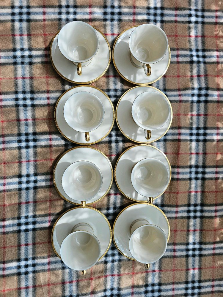 [풀세트/초특가] 레녹스 이터널(Lenox Eternal) 커피잔 8인조 (상태 최상) 이미지