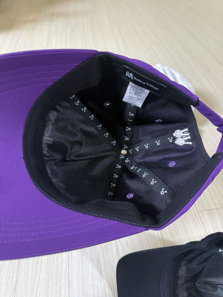 롤링롤라이 볼캡 (퍼플, 블랙) 이미지