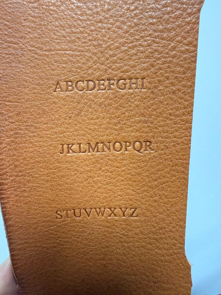 가죽공예 황동폰트 스탬프 불도장 각인 이미지