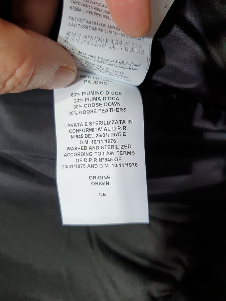 택부착 베르사체 컬렉션 정품 구스다운 패딩 마른55 이미지