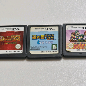 닌텐도 DS 게임 알칩들 판매합니다. (포켓몬스터, 마리오&루이지 RPG) 이미지