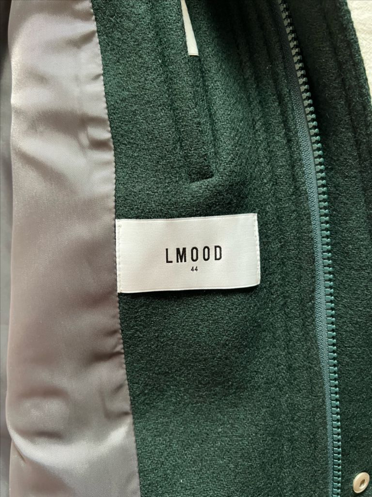 [새상품] 44) 엘무드 프레피 스타디움 바시티 재킷 딥 그린 이미지