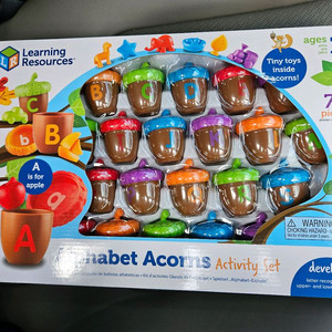 새상품!! 러닝리소스 알파벳 도토리 유아동장난감영어교구 이미지