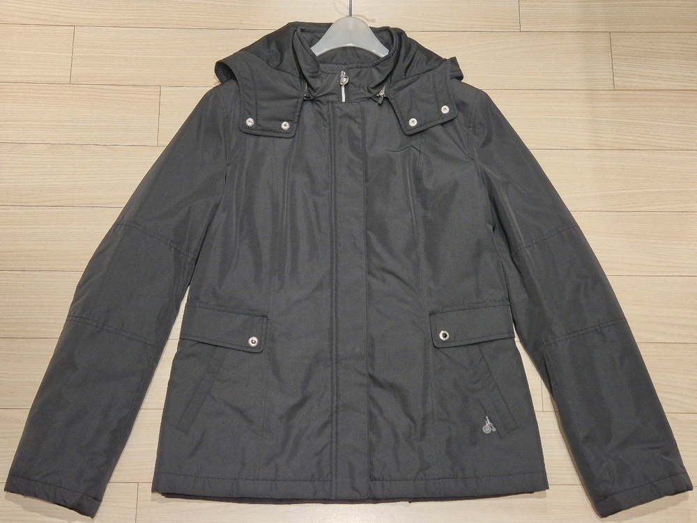 빈폴 여성 경량 패딩(얇은 솜 내장) 후드 벨트 자켓블랙 이미지